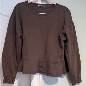 Zara Chocolate Brown Knit Top